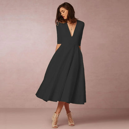 Nicole | Women Ivoire Midi Dress Fitted Elegant Cut