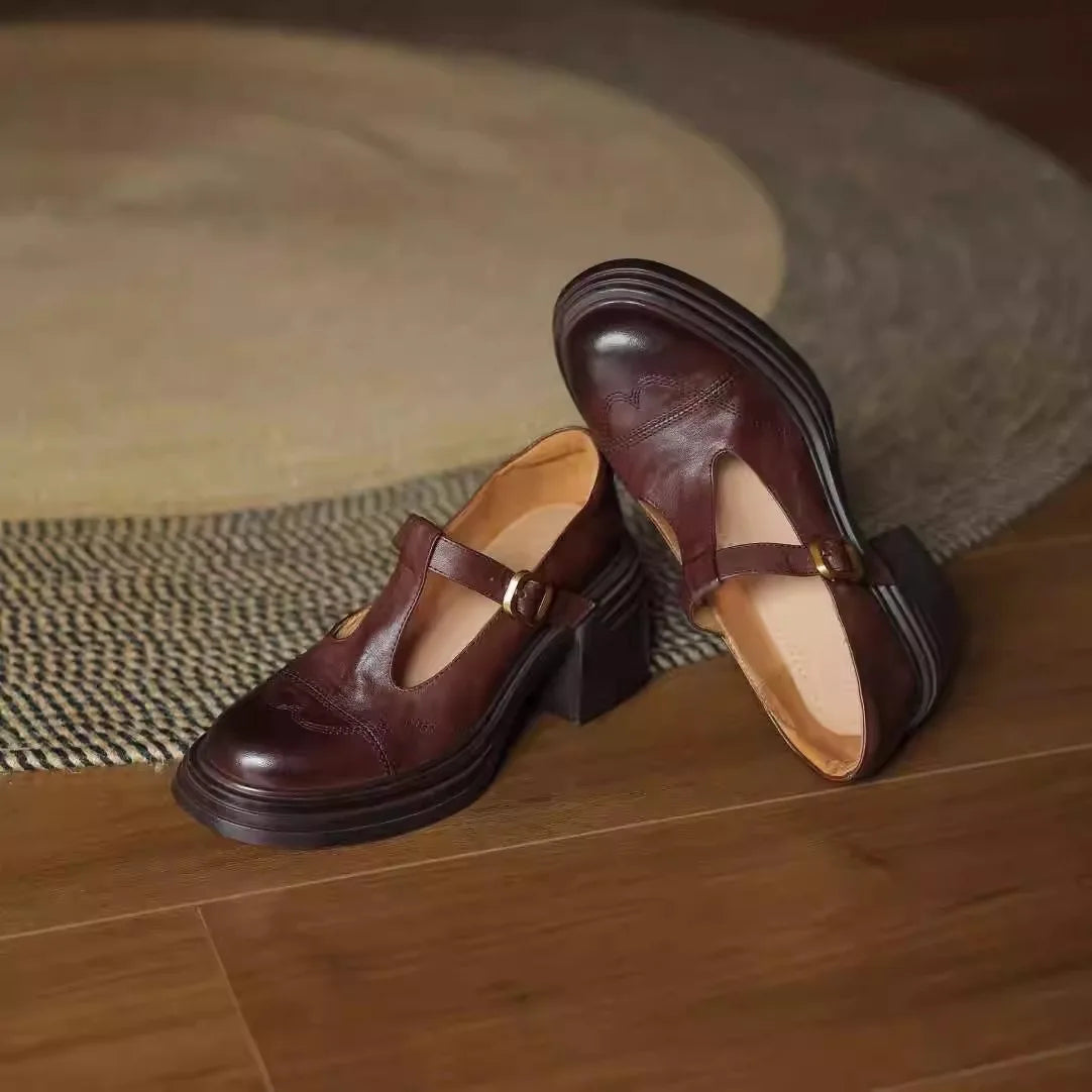 Georgia | Elegant Mary Jane Shoes for Women with Block Heel