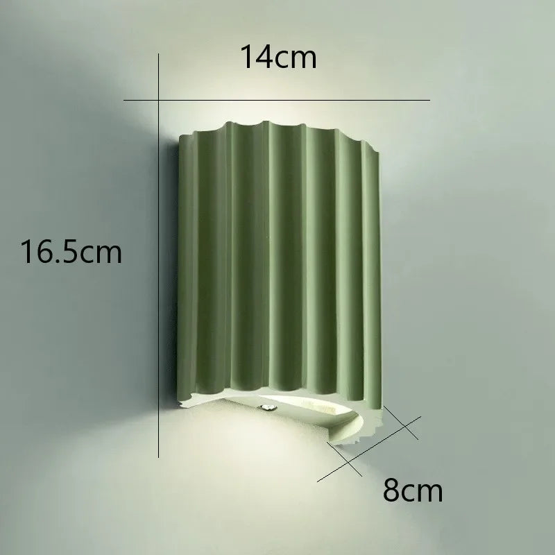Nordic Resin Wall Lamp Modern Stylish Indoor LED Sconce Wall Light