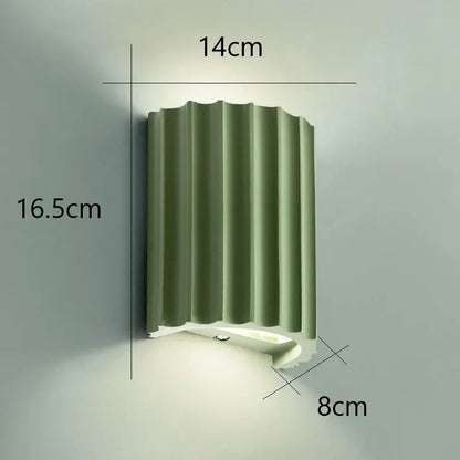 Nordic Resin Wall Lamp Modern Stylish Indoor LED Sconce Wall Light