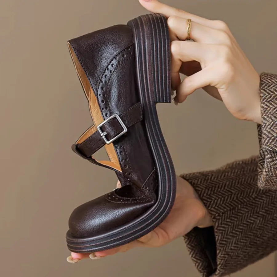 Peggy | Elegant Mary Jane Shoes for Women in Leather