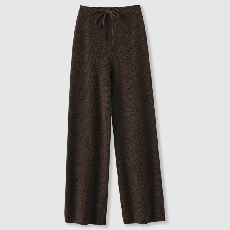 Chloe | Women’s Winter Wide Leg Knit Pants