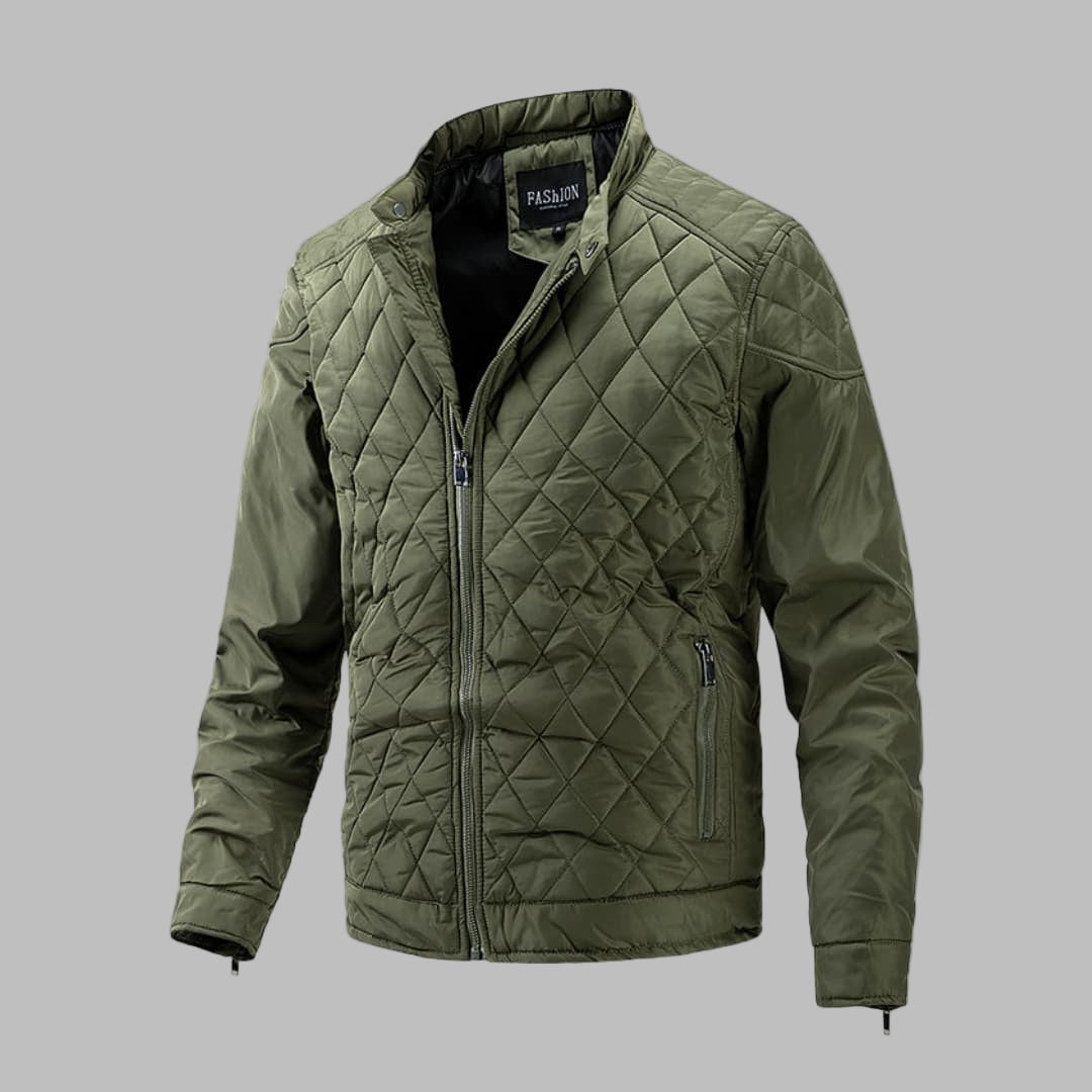 Effortless Windbreaker Jacket for Men with Stand Collar Long Sleeve Zip Up Hooded Outdoor Style