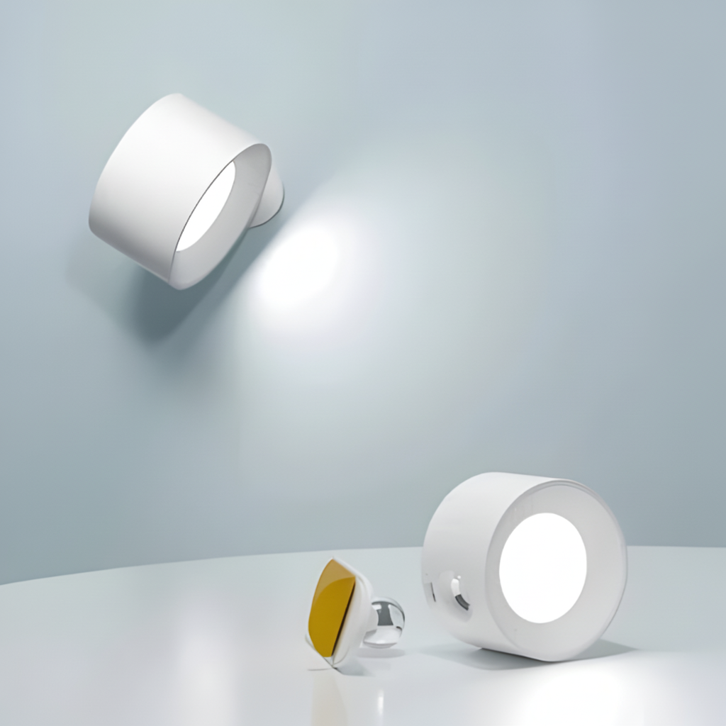 Rechargeable LED Wall Lamp Adjustable Magnetic Mount Cordless Sconce Light