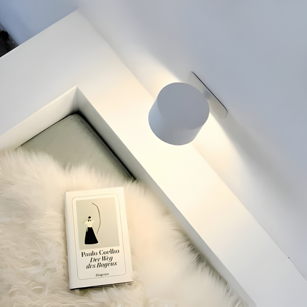 Rechargeable LED Wall Lamp Adjustable Magnetic Mount Cordless Sconce Light