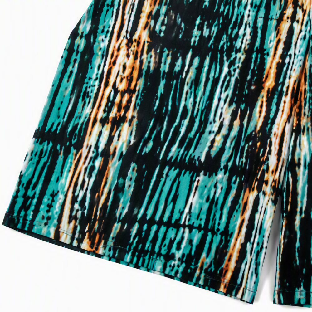 Effortless Tie Dye Wide Leg Pants for Women with Smocked High Waist Relaxed Bohemian Style