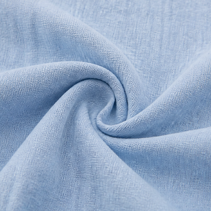 Effortless Linen Maxi Dress for Women with Embroidered V Neck Short Sleeve Kaftan Flowing Style