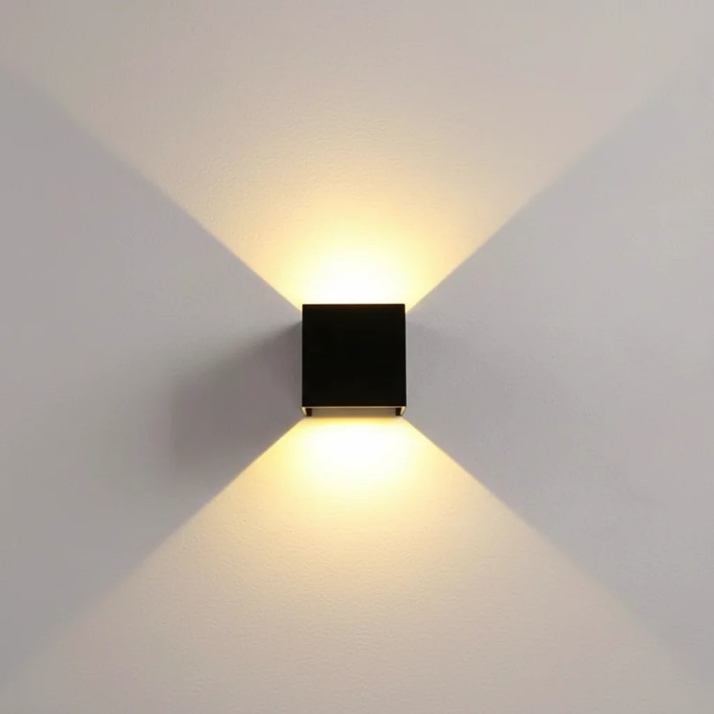 Cube Wall Lamp Motion Sensor Rechargeable LED Up Down Cordless Indoor Sconce Wall Light