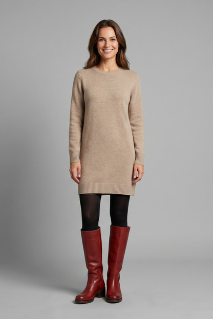 Bold Red Knee High Boots for Women with Round Toe Block Heel Leather Tall Fall Style