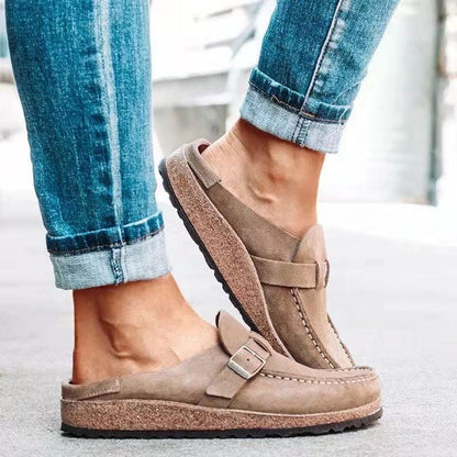 Sarah | Women’s Casual Buckle Slip On Loafers