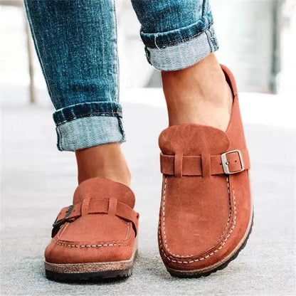 Sarah | Women’s Casual Buckle Slip On Loafers