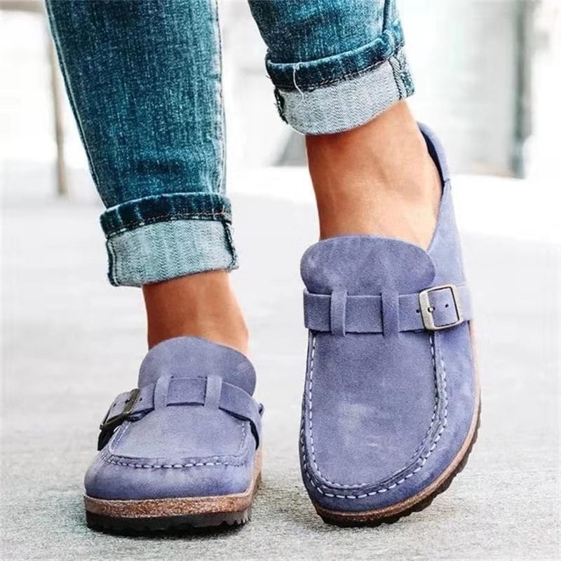Sarah | Women’s Casual Buckle Slip On Loafers