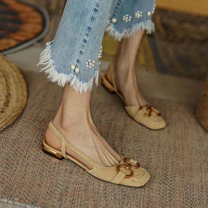 Grace – Chic Ergonomic Slingback Flats