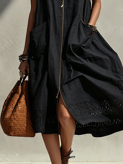 Effortless Floral Sundress for Women with Smocked Bodice A-Line Casual Summer Style