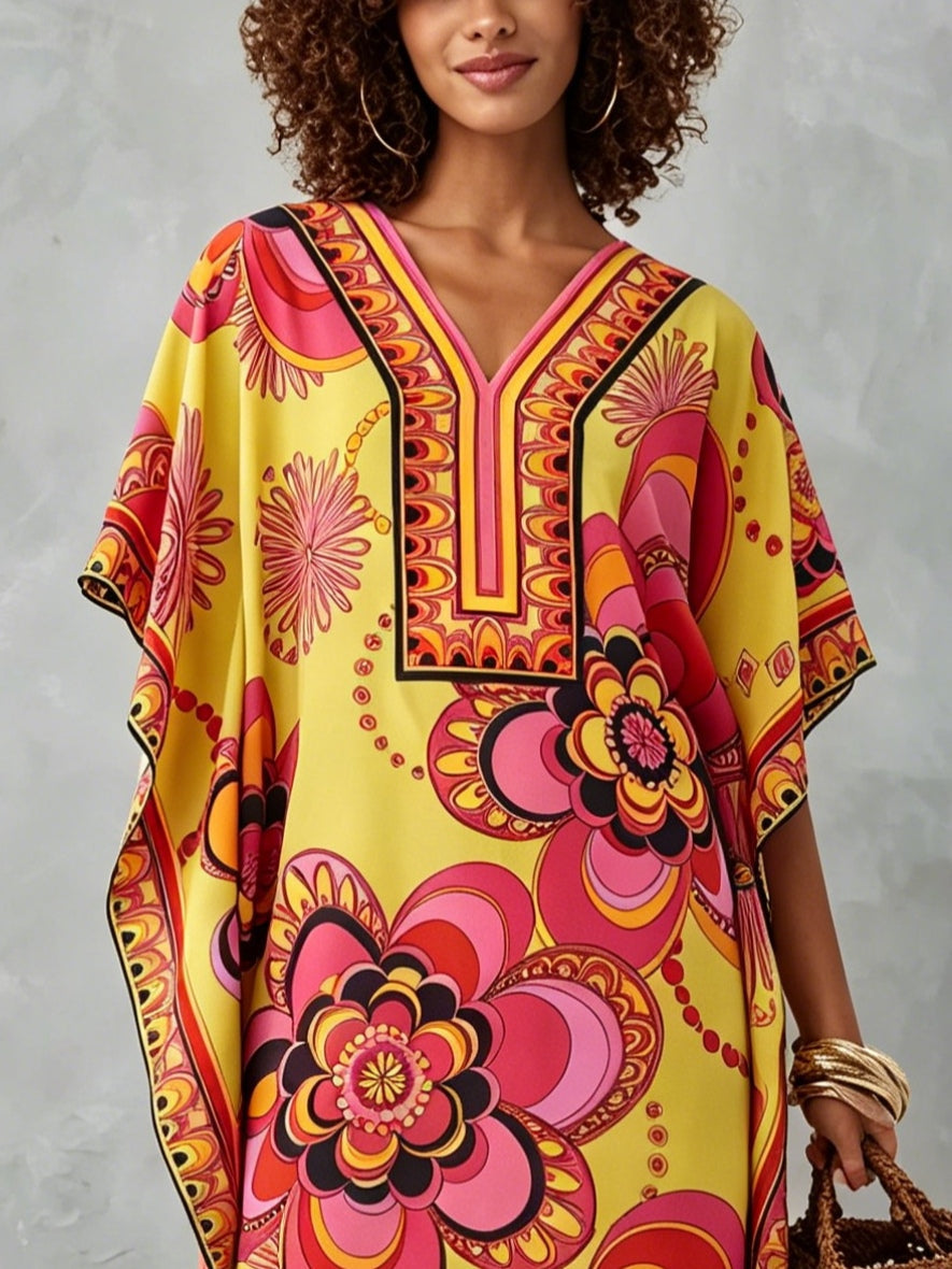 Effortless Floral Sundress for Women with Smocked Bodice A-Line Casual Summer Style
