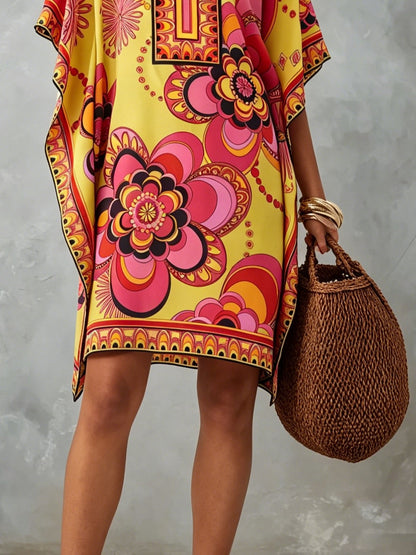 Effortless Floral Sundress for Women with Smocked Bodice A-Line Casual Summer Style