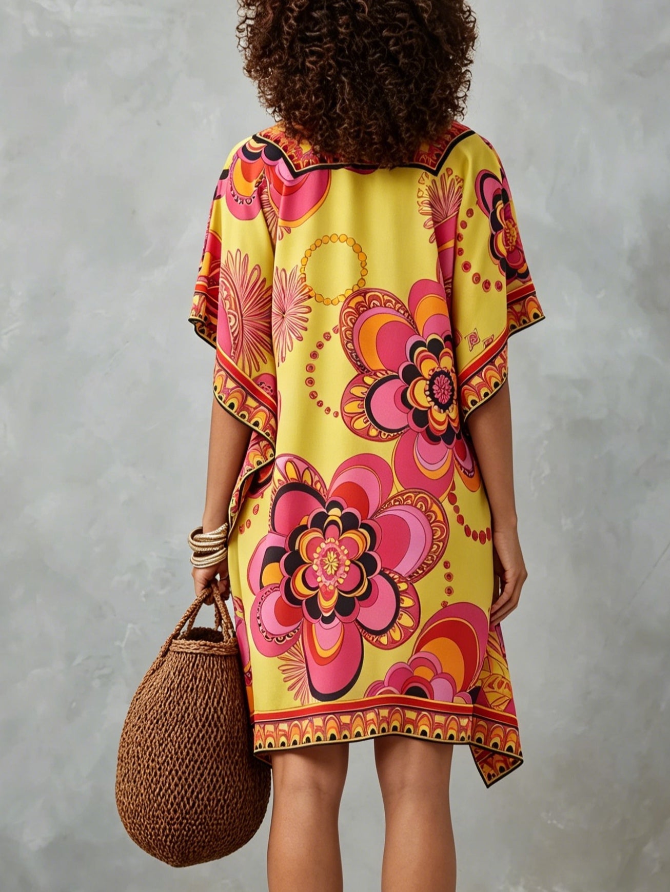 Effortless Floral Sundress for Women with Smocked Bodice A-Line Casual Summer Style