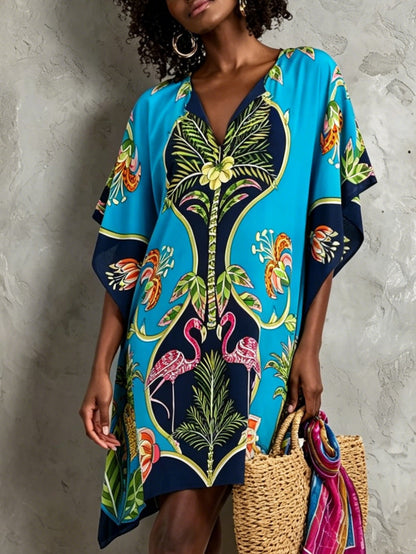Effortless Floral Sundress for Women with Smocked Bodice A-Line Casual Summer Style