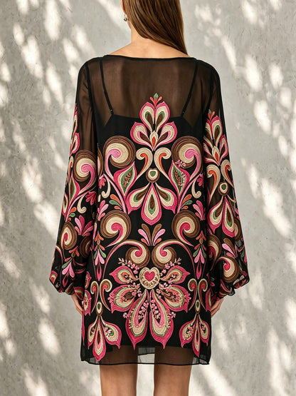 Effortless Floral Sundress for Women with Smocked Bodice A-Line Casual Summer Style