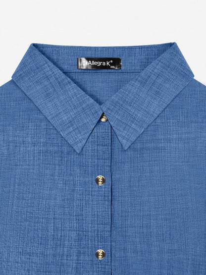 Stylish Long Sleeve Shirts for Women with Collared Button Down Work Style