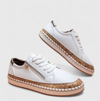 Stylish Floral Sneakers for Women with Lace Up Platform Casual Style