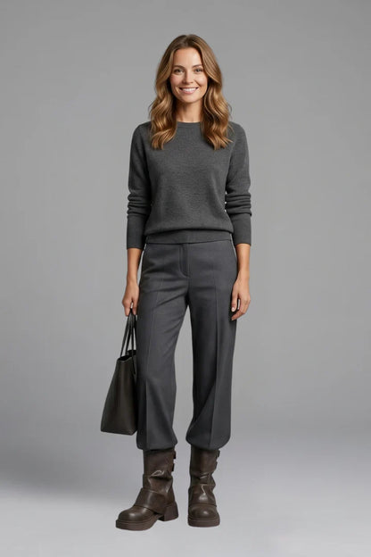 Comfortable Wide Calf Boots for Women with Fold Over Cuff Buckle Block Heel Mid Calf Style