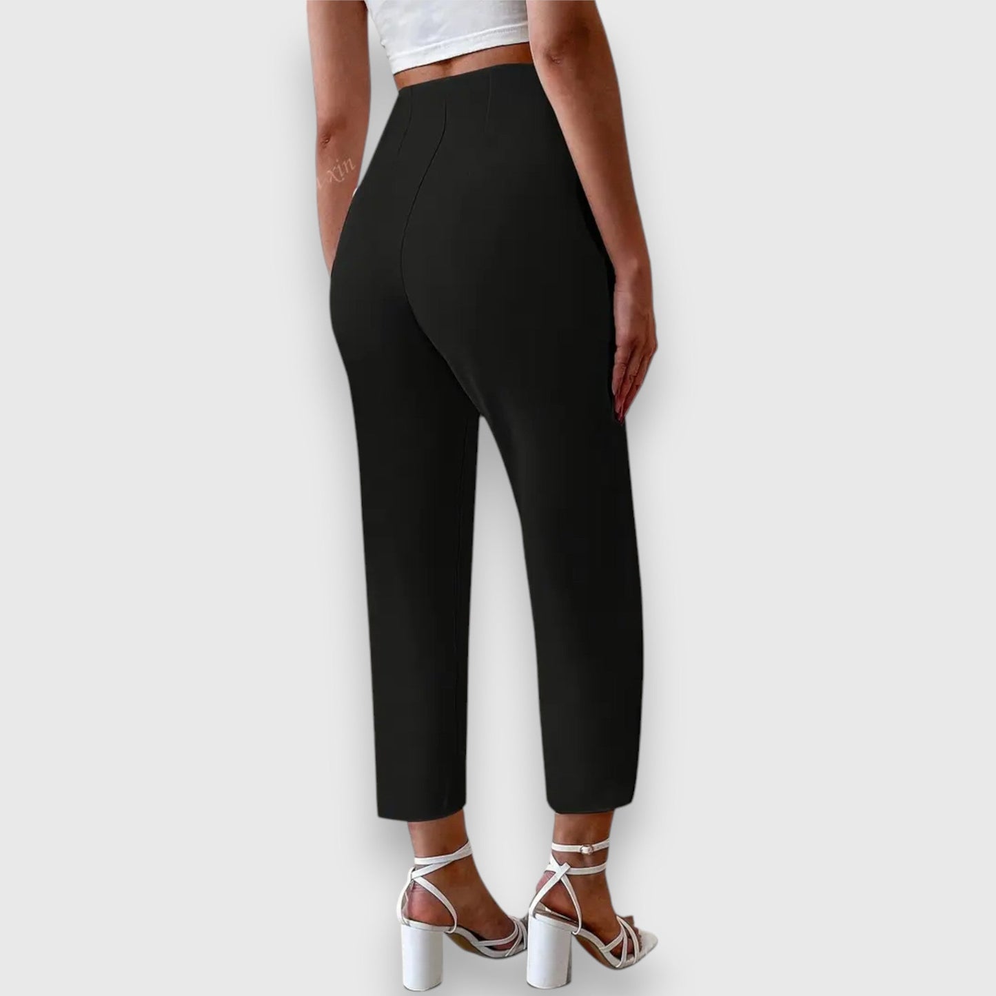 Effortless High Waisted Dress Pants for Women with Straight Leg Tailored Style