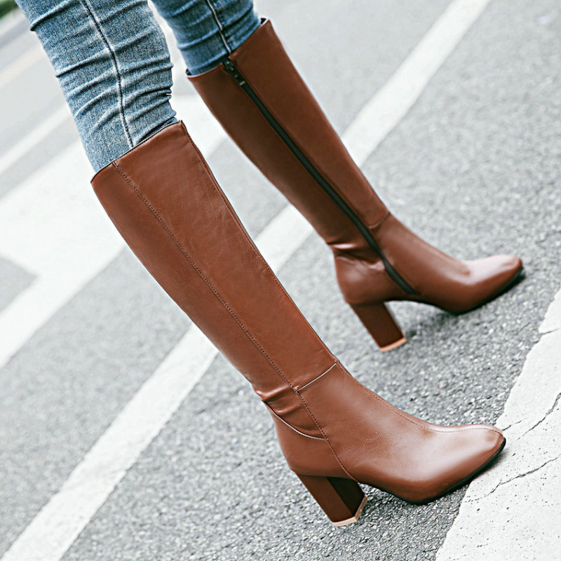 Aria | Women’s Elegant High Heel Knee Boots