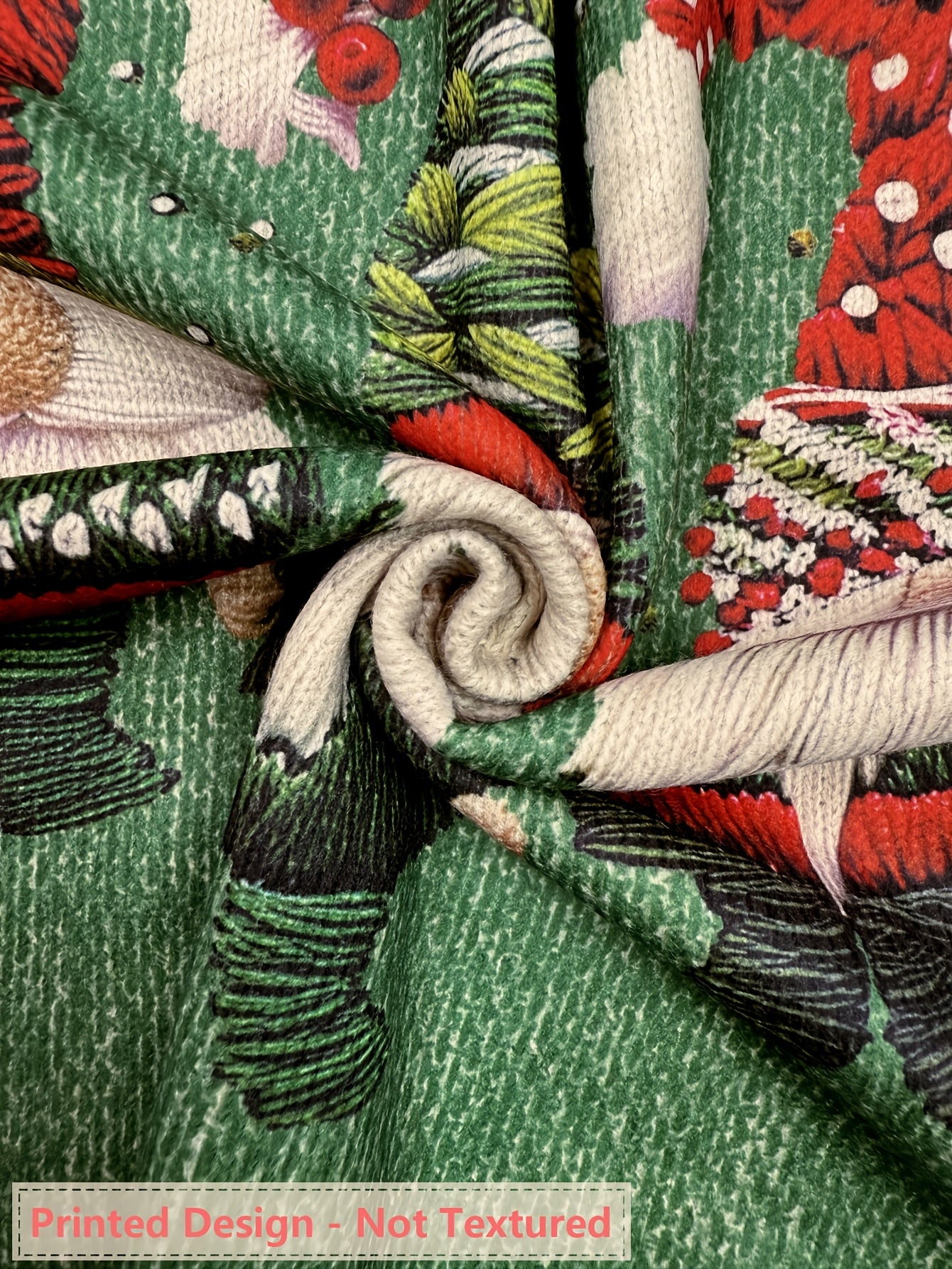 Cozy Embroidered Gnome Print Women's Christmas Sweater with Crew Neck Long Sleeve Oversized Knit Style
