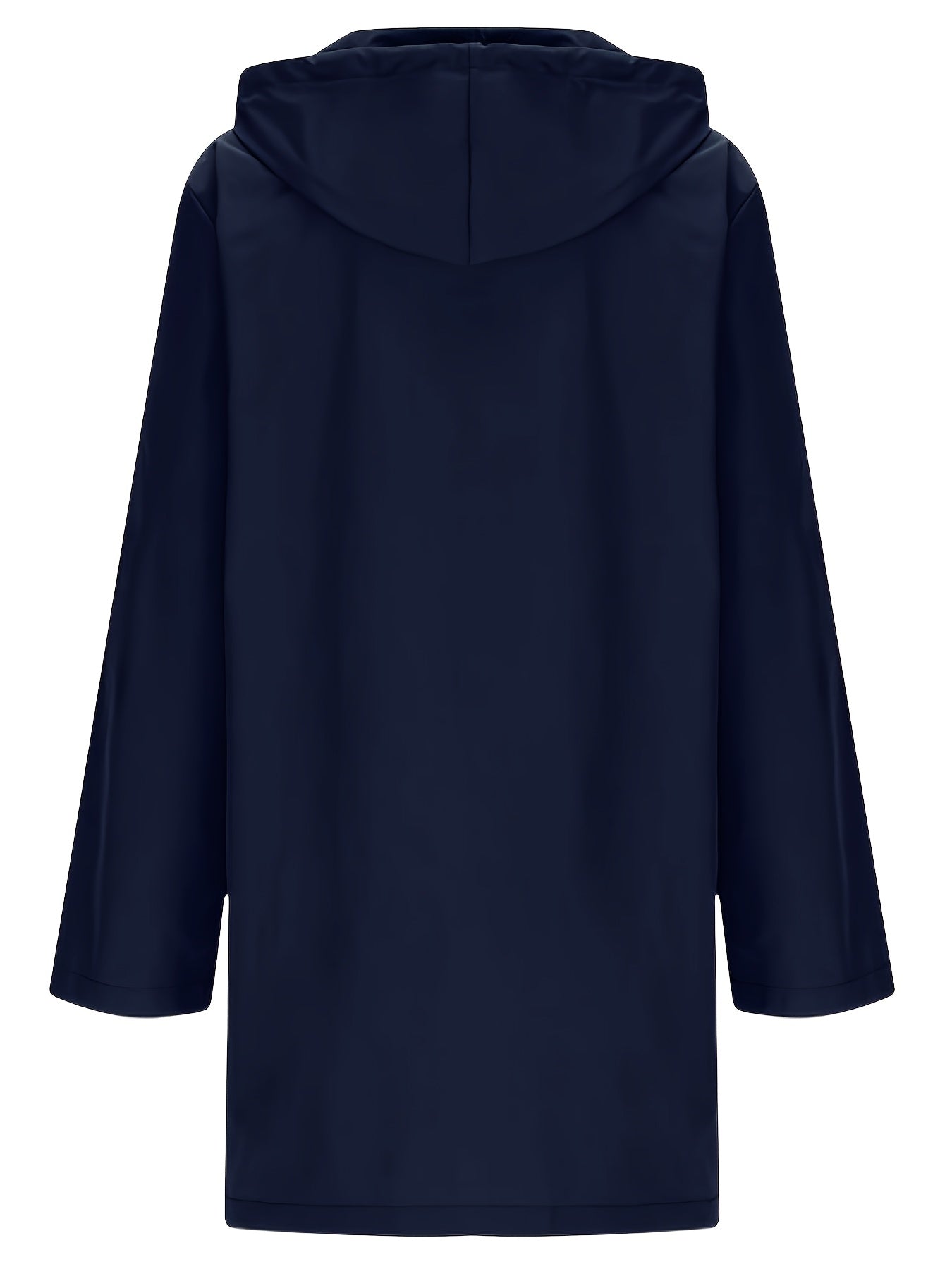 Effortless Trench Coat for Women with Hooded Button Front Longline Pocket Style