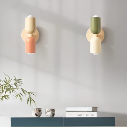 DualGlow Wall Lamp Two-Sided LED Capsule Modern Up Down Indoor Sconce Wall Light