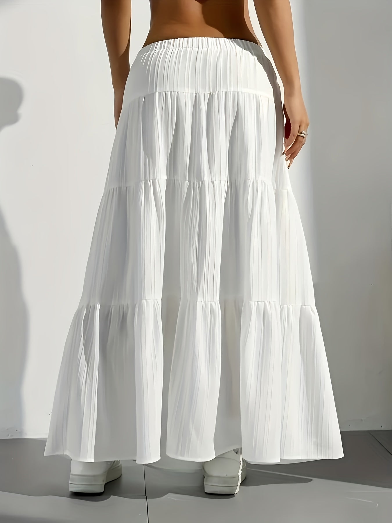 Serena | Stylish Tiered Maxi Skirt for Women with Drawstring Waist