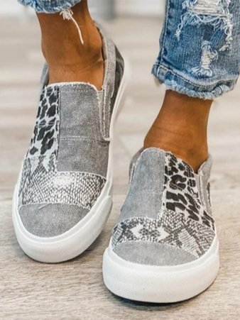 Julia | Women’s Stretch Slip-On Leopard Print Shoes