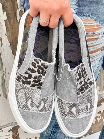 Julia | Women’s Stretch Slip-On Leopard Print Shoes