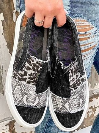 Julia | Women’s Stretch Slip-On Leopard Print Shoes