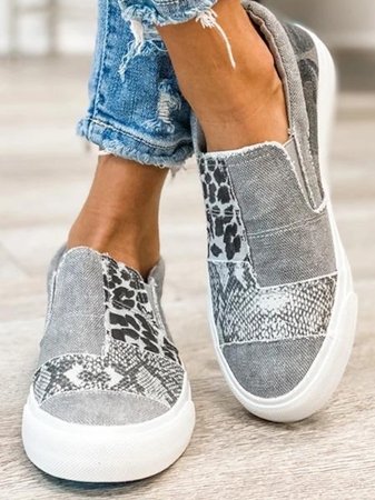 Julia | Women’s Stretch Slip-On Leopard Print Shoes