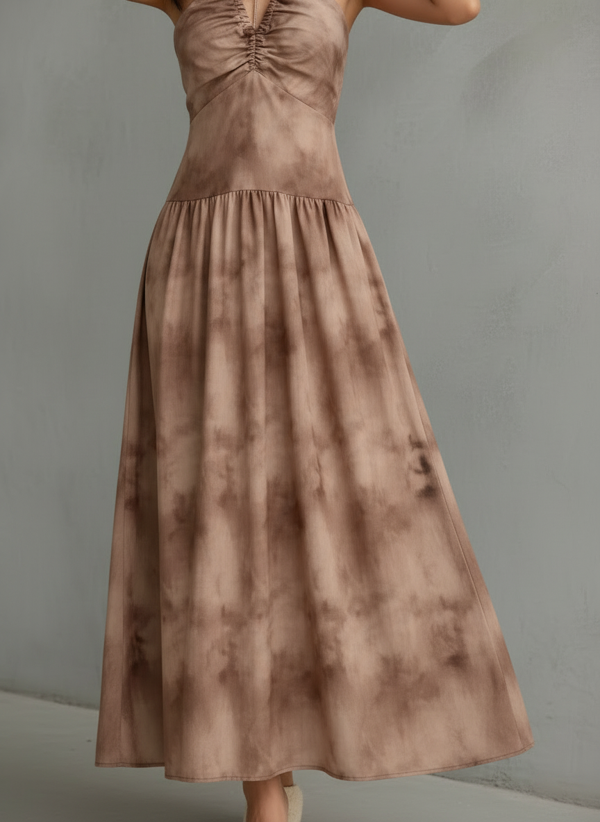 Sienna | Elegant Maxi Dress for Women with Halter Floral Design