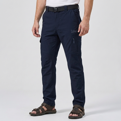 Warm Hiking Pants for Men with Zip Pocket Softshell Stretch Reinforced Knee Outdoor Style