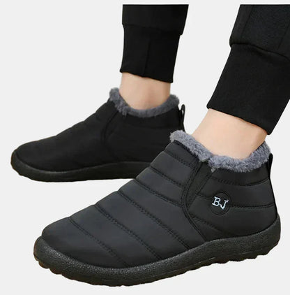 Cozy Fleece Lined Rainproof Boots for Women with Waterproof Slip On Ankle Winter Style