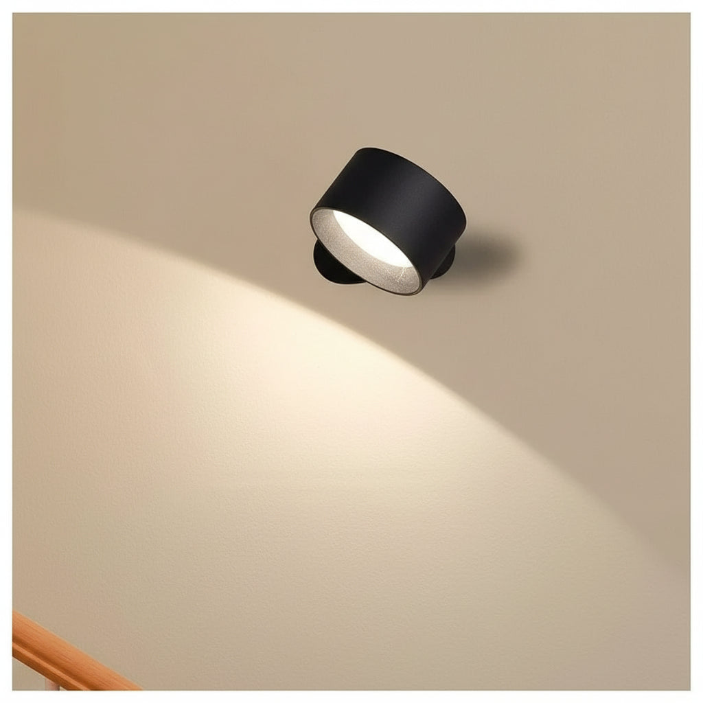 Rechargeable LED Wall Lamp Adjustable Magnetic Mount Cordless Sconce Light