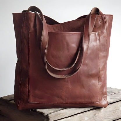 Tracy - Vegan Leather Oversized Shoulder Tote