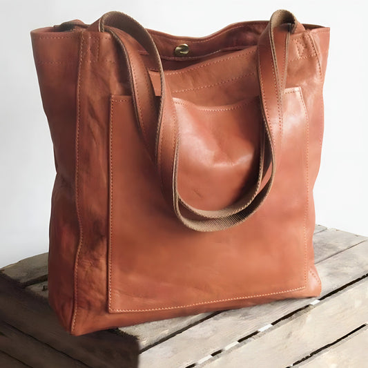 Tracy - Vegan Leather Oversized Shoulder Tote