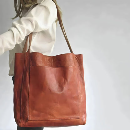 Tracy - Vegan Leather Oversized Shoulder Tote