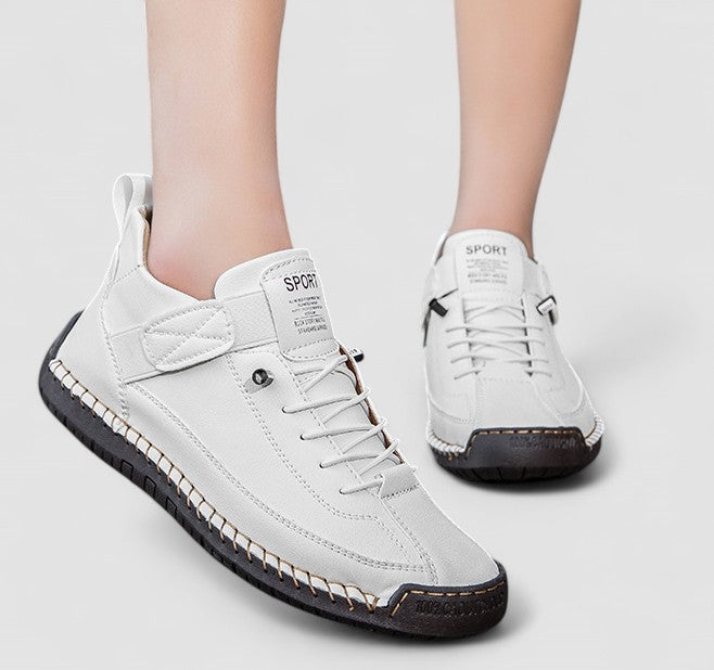 Comfortable Orthopedic Sneakers for Women with Lace Up Hand Stitched Cushioned Walking Style