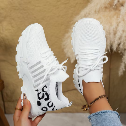 Comfortable Mesh Running Sneakers for Women with Lightweight Chunky Sole