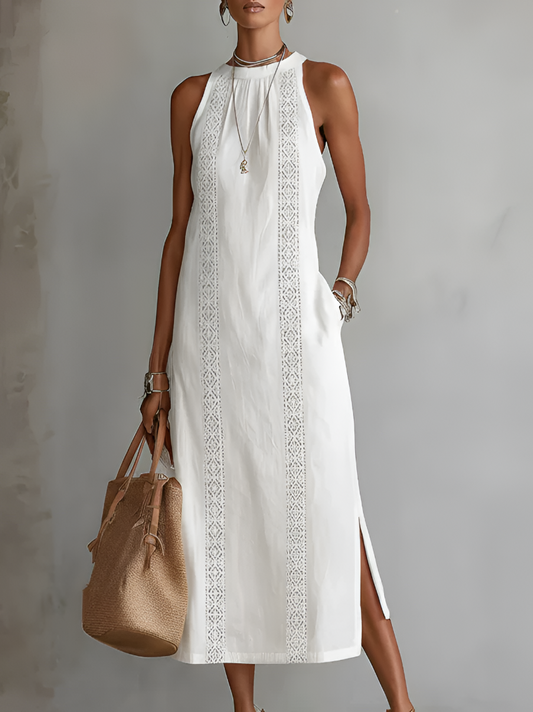Celeste | Elegant White Maxi Dress for Women in Casual Long Style