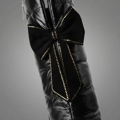 Cozy Over The Knee Boots for Women with Quilted Fleece Lined Round Toe Flatform Winter Style