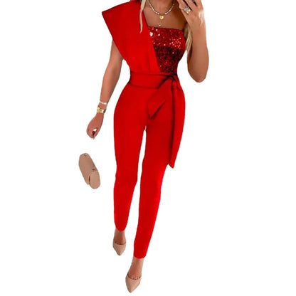 Lori - One Shoulder Jumpsuit