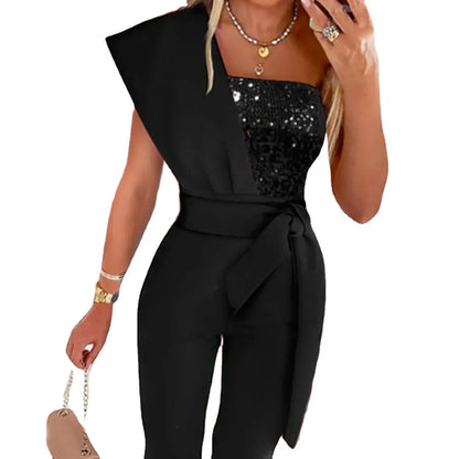 Lori - One Shoulder Jumpsuit