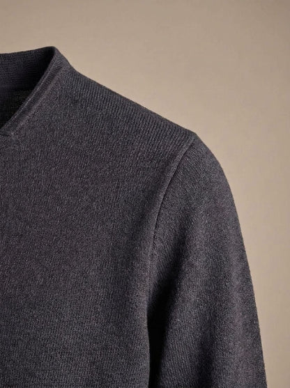 Cozy Knit Blazer Cardigan for Men with Notch Lapel Long Sleeve Button Front Slim Fit Style